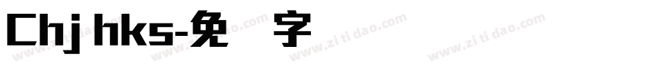 Chj hks字体转换